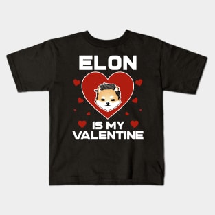 Dogelon Is My Valentine Mars ELON Coin To The Moon Crypto Token Cryptocurrency Blockchain Wallet Birthday Gift For Men Women Kids Kids T-Shirt